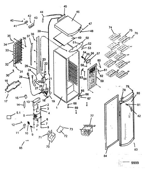 haier refrigerator parts diagram