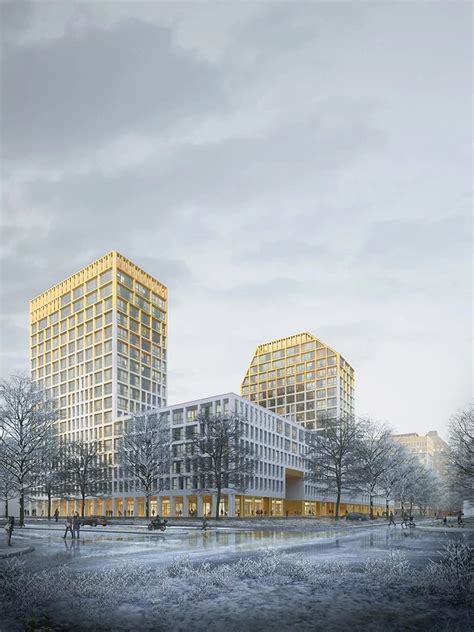 Gallery Of Orange Architects Kcap Create A Golden City Block For St