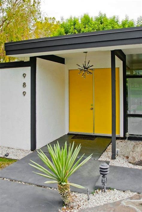 What Color Should I Paint The Front Door Mid Century Modern Exterior