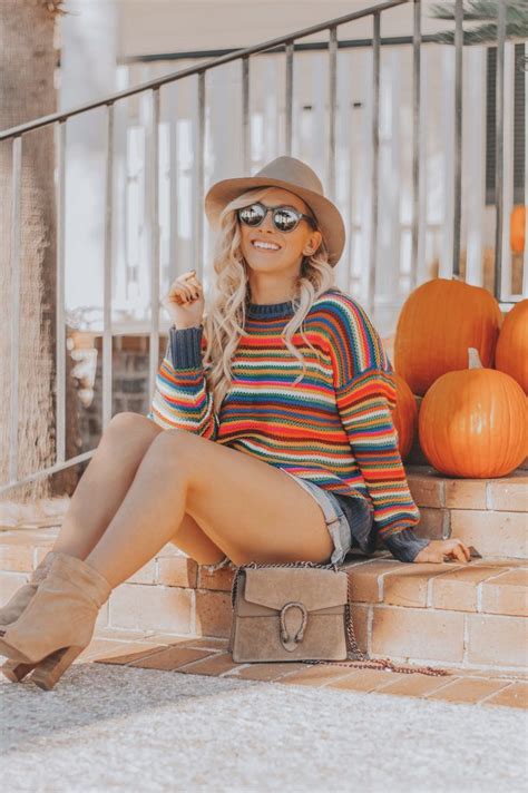 Rainbow Striped Sweater A Fun Take On Fall Fashion