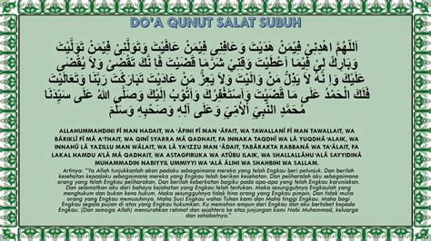 Doa Qunut Subuh Witir Nazilah Latin Arab Dan Artinya Lengkap Nu Mutualist Us