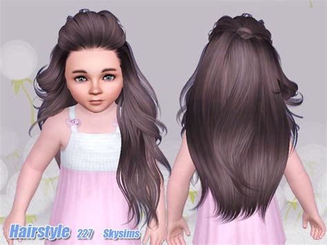 The Sims Resource Skysims Hair Toddler 227 M