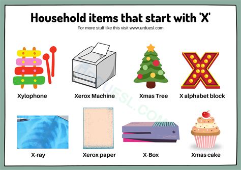 Household Items That Start With X Things That Start With X