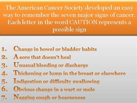 Signs and symptoms that indicate cancer: Signs of Cancer: Symptoms of Cancer