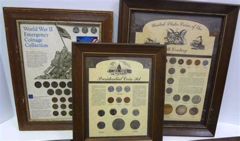 6 Framed Coin Collections