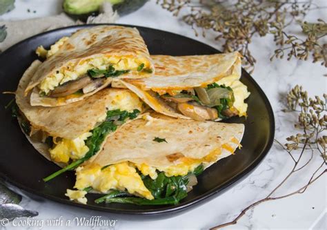 Soft Scrambled Eggs Breakfast Quesadilla Cooking With A Wallflower