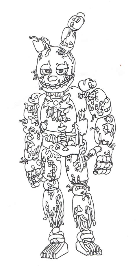 Springtrap Drawing At Explore Collection Of
