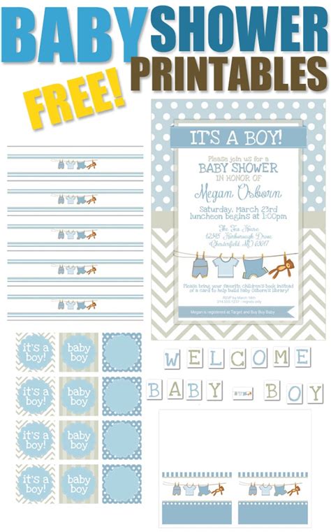 Free Baby Shower Printables Boy