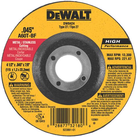 Dewalt Dw8420 Metal Cutting Wheel 4
