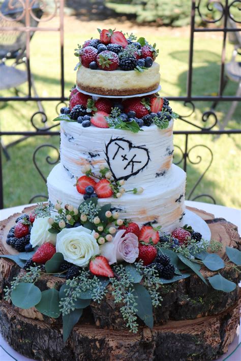 Cheesecake And Buttercream Aspen Tree Wedding Cake Rexburg Cakes