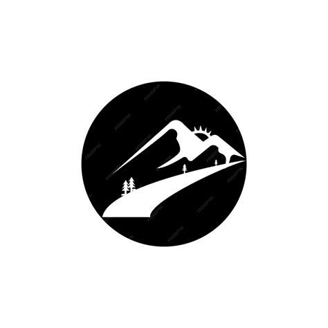 Premium Vector Mountain Views Logo Vector Icon Illustration