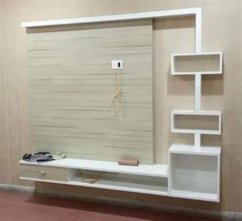 White Wall Mounted Wooden Tv Unit For Home At Rs 32000unit In Navi