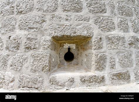 Loophole In Wall At Medieval Castle Fortification Stock Photo Alamy