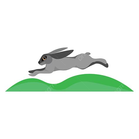 Drawing Of A Running Hare Vector Or Color Illustration Hare Gradient