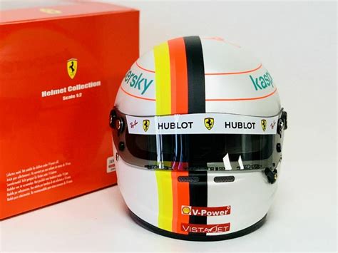 Vettel is a german formula 1 driver who won four world drivers' championships in a row with red bull between 2010 and 2013. Ferrari SF90 Casque Sebastian Vettel 2019 Mini Helmet 1/2