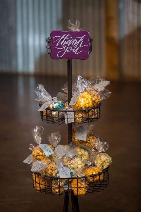 Flavored Popcorn Wedding Favors From Wimberley Texas