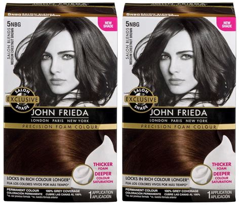 The color turn out pretty good, even thoguh it is not like the box but its ok cause i still like it and not all hair c. John Frieda Precision Foam Colour Medium Chestnut Brown ...