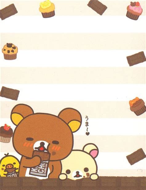 Rilakkuma Mini Memo Pad Kawaii Envelopes Cute Stationery Letter Paper