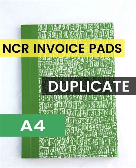 A4 Duplicate Invoice Book Posterboy Printing