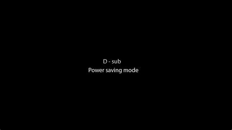 The monitor is not receiving a video. How to fixed power saving mode problem - YouTube