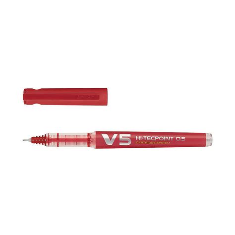 G1104733 Pilot Hi Tecpoint V5 Fineliner Pen Red Pack Of 10 Gls