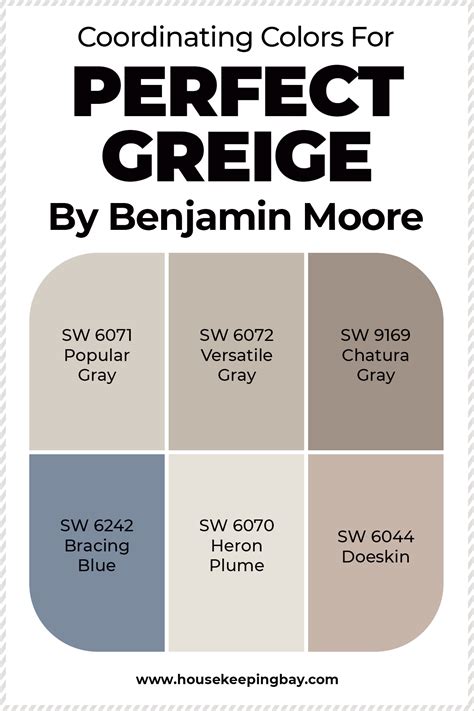 Coordinating Colors For Perfect Greige Paint Colors For Home House