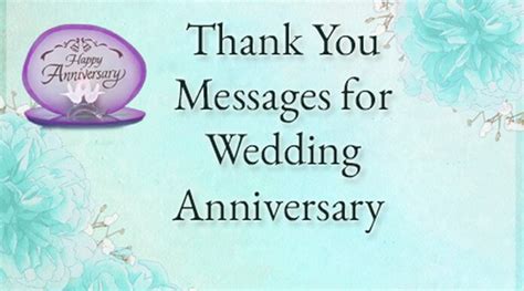 Thank You Messages For Wedding Anniversary