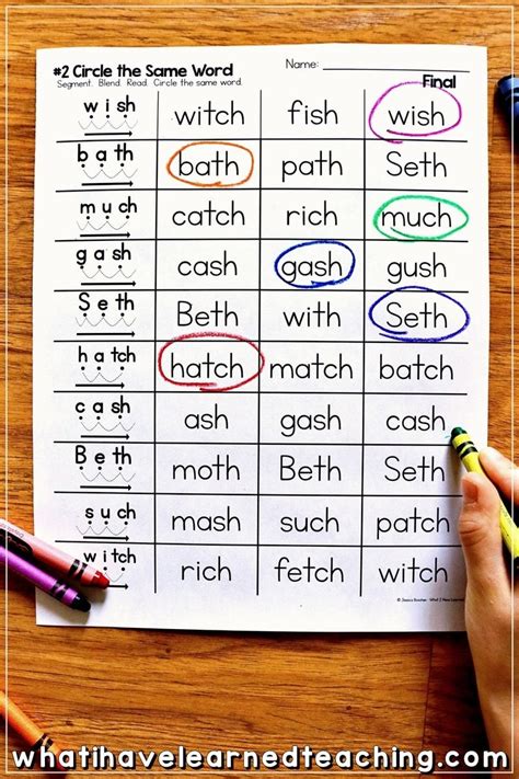 Digraph Phonics Worksheets And Activities For Elementary Students