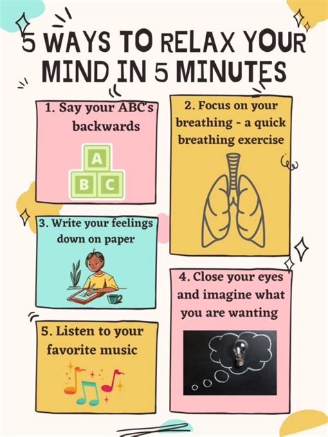 Five Ways To Relax Your Mind In Five Minutes Wlhsnow