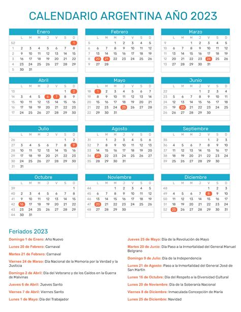Calendario 2023 Argentina Con Feriados Para Imprimir Pdf Finanzas Y