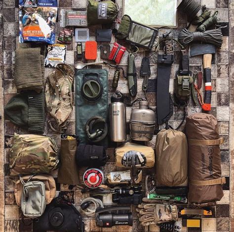 A Whole Lotta Bushcraft Gear Pretty Complete Kit For Surviving In The Woods Outdoor Survival