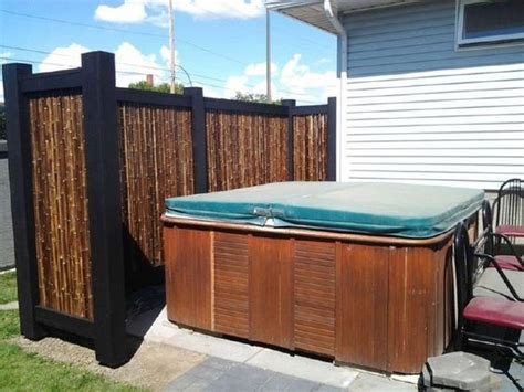The contemporary vibe of this hot tub enclosure can make any place feel. DIY Hot Tub Privacy: 25+ Inspiring Designs That You Can ...