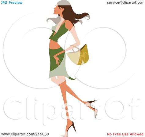Royalty Free Rf Clipart Illustration Of A Sexy Woman Shopping In A