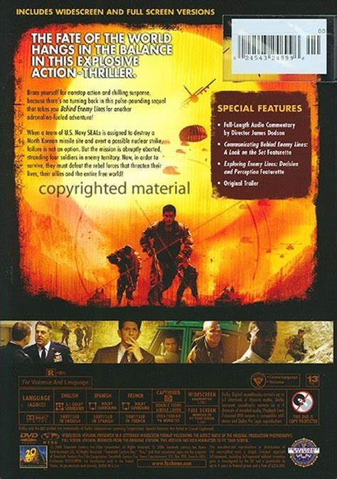 Sign in to see videos available to you. Behind Enemy Lines II: Axis Of Evil (DVD 2006) | DVD Empire