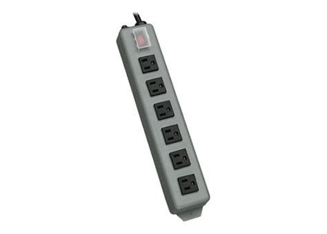 Tripp Lite Waber Power Strip 120v Right Angle 5 15r 6 Outlet Metal 15ft Crd