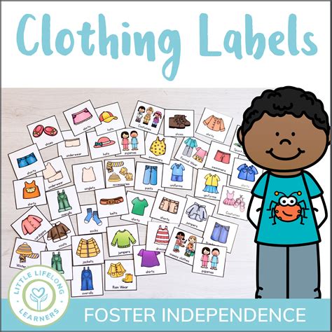 Kids Clothing Drawer Labels Little Lifelong Learners