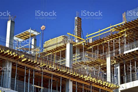 New Office Buildings Under Construction Stock Photo Download Image