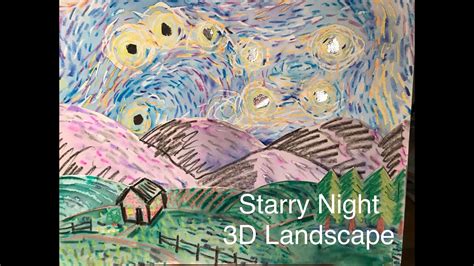 Starry Night 3d Landscape Youtube
