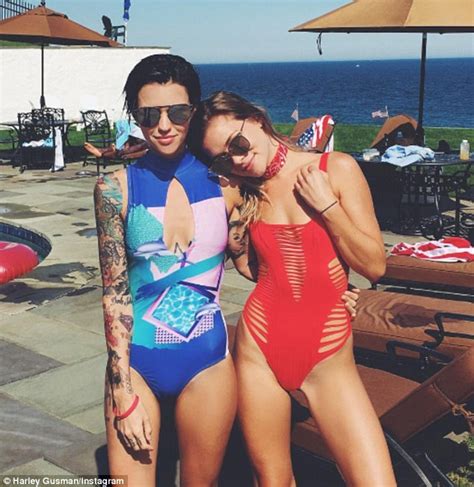 Ruby Rose S Girlfriend Harley Gusman In A Revealing Bikini At Miami Swim Week Daily Mail