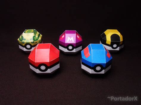 15 Best Photos Of Pokeball Paper Crafts To Make Pokem