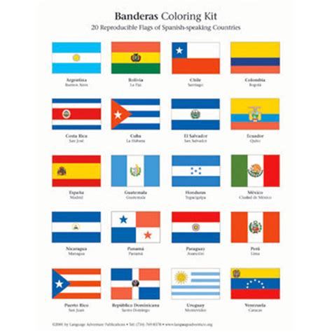 Https://tommynaija.com/coloring Page/flags Of Spanish Speaking Countries Coloring Pages