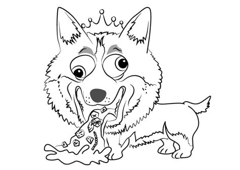 Naughty Corgi Coloring Page Free Printable Coloring Pages For Kids