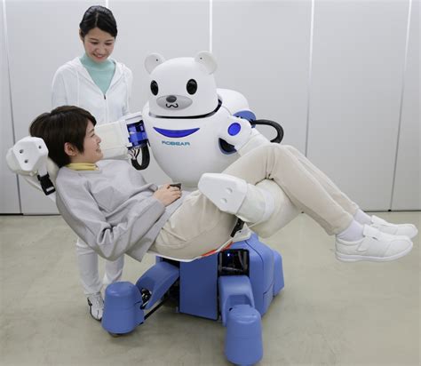 Japan Meet Robear A Robot Bear Nurse That Can Lift Patients Into