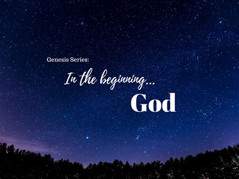 In the Beginning… God - NHCC