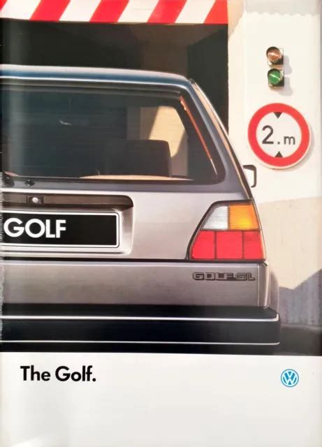 Vw Volkswagen Golf Mk2 Brochure 1987 874 Picclick