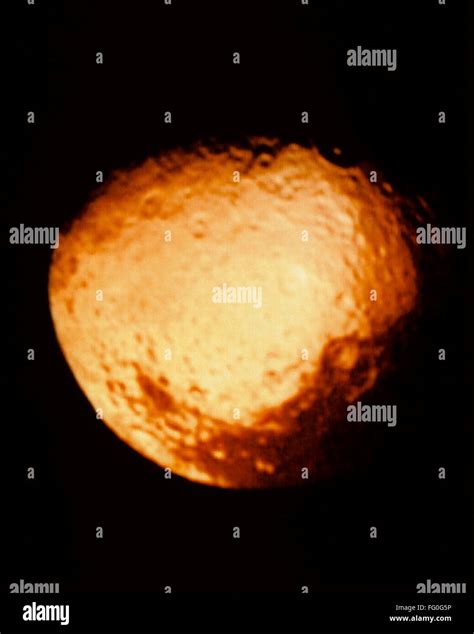 Saturn Moon 1981 Nthe Northern Hemisphere Of Iapetus The Outermost
