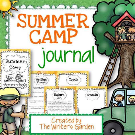 Summer Camp Journal Camping Journal Summer Camp Summer Camp Journal