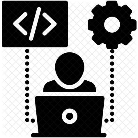 Web Developer Icon Download In Glyph Style