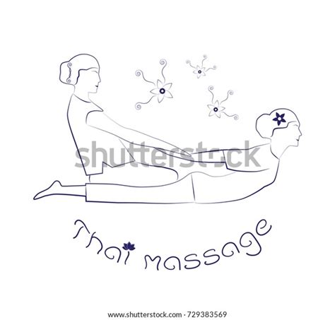 「logo Thai Massage Silhouette Woman Getting」のベクター画像素材（ロイヤリティフリー） 729383569 Shutterstock