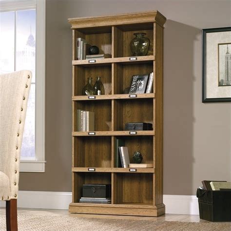 Tall Bookcase In Scribed Oak Finish 414725